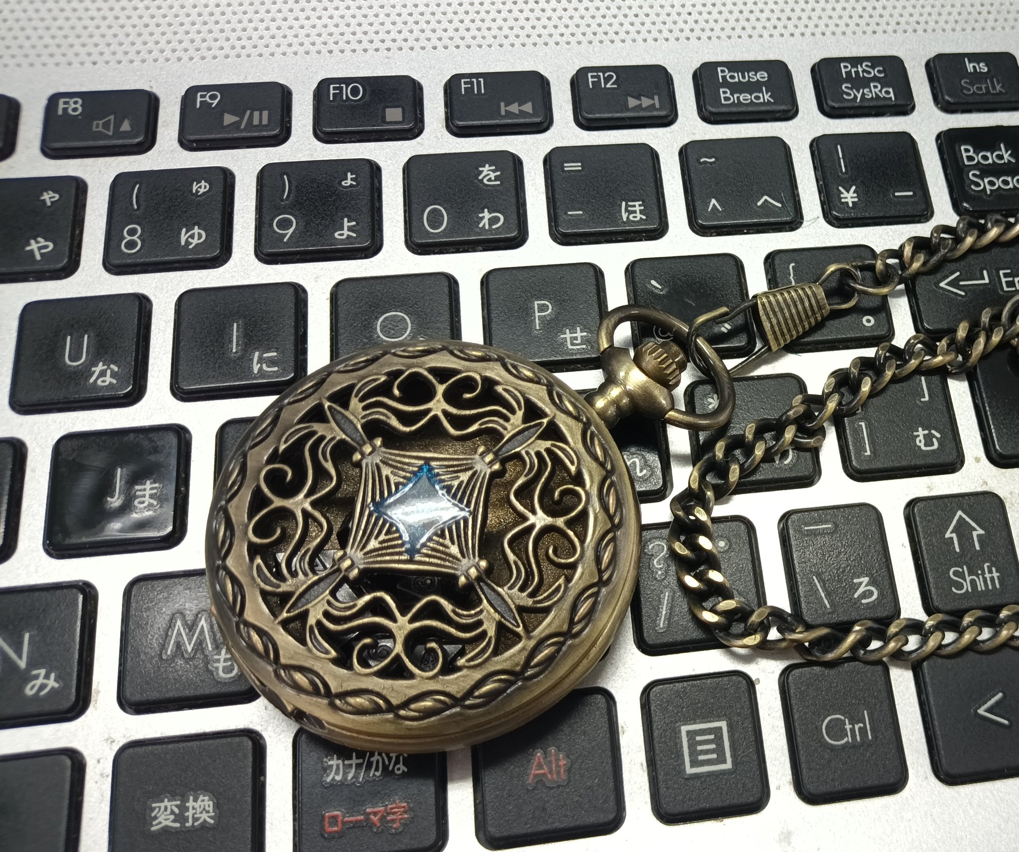 懐中時計を加工して。
